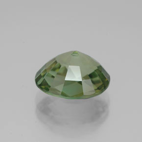 Tormalina naturale verde da 3,30 ct, taglio ovale, VVS