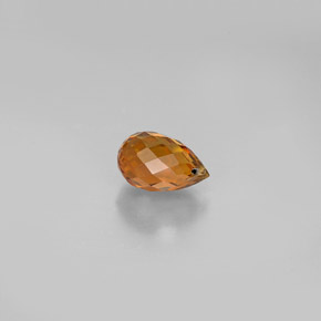 Tormalina naturale oro da 0,83 ct, briolette, VVS-VS