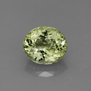 Tormalina naturale verde da 1,84 ct, taglio ovale, VS