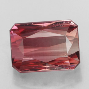 Tormalina naturale rosa da 3,29 ct, taglio smeraldo, VS-SI