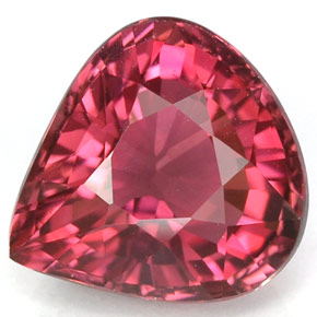 Tormalina naturale rosa da 3,45 ct, taglio a pera, VVS