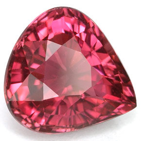 Tormalina naturale rosa da 3,45 ct, taglio a pera, VVS