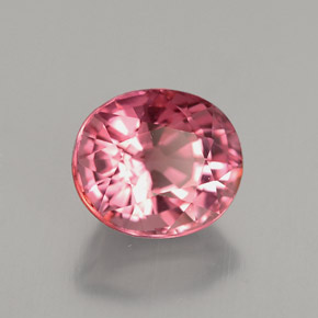 Tormalina naturale rosa da 2,57 ct, taglio ovale, VVS-VS