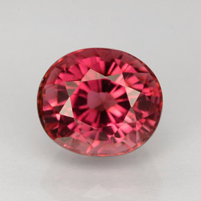 Tormalina naturale rosa da 2,20 ct, taglio ovale, VVS