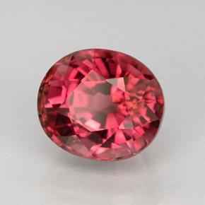 Tormalina naturale rosa da 2,20 ct, taglio ovale, VVS