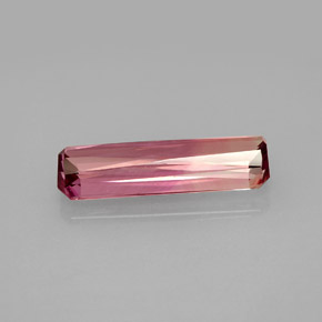 Tormalina naturale rosa da 2,67 ct, taglio smeraldo, VS