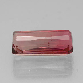 Tormalina naturale rosa da 3,00 ct, taglio smeraldo, VS