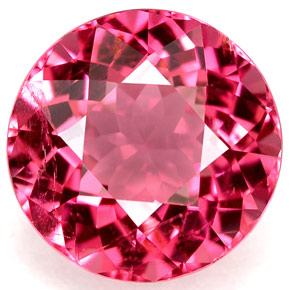 Tormalina naturale rosa da 4,02 ct, taglio rotondo, VS