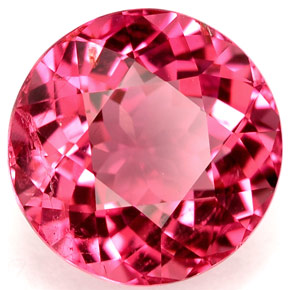 Tormalina naturale rosa da 4,02 ct, taglio rotondo, VS