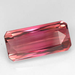 Tormalina naturale rosa da 5,22 ct, taglio smeraldo, IF