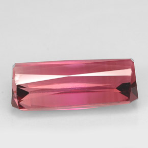 Tormalina naturale rosa da 5,22 ct, taglio smeraldo, IF