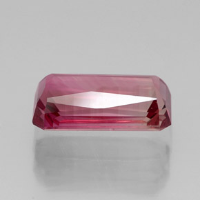 Tormalina naturale rosa da 2,17 ct, taglio smeraldo, VVS