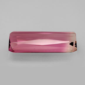 Tormalina naturale rosa da 5,99 ct, taglio smeraldo, IF