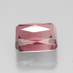Tormalina naturale rosa da 3,55 ct, taglio smeraldo, VS-SI