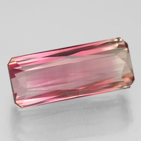Tormalina naturale rosa da 5,63 ct, taglio smeraldo, VVS