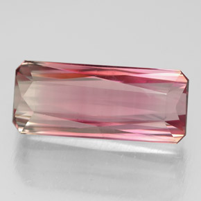 Tormalina naturale rosa da 5,63 ct, taglio smeraldo, VVS