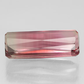 Tormalina naturale rosa da 5,63 ct, taglio smeraldo, VVS