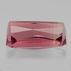 Tormalina naturale rosa da 5,13 ct, taglio smeraldo, VVS
