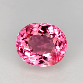 Tormalina naturale rosa da 2,23 ct, taglio ovale, VVS-VS