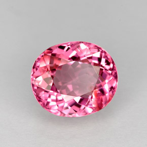 Tormalina naturale rosa da 2,23 ct, taglio ovale, VVS-VS