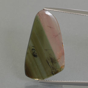 Tormalina naturale multicolore da 9,45 ct, forma fantasia, trasparente