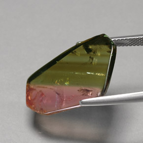Tormalina naturale multicolore da 12,07 ct, trasparente, trasparente/traslucido
