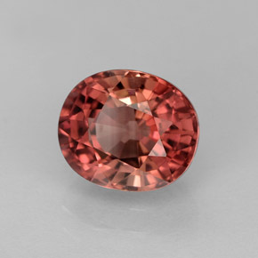 Tormalina naturale rosa da 2,40 ct, taglio ovale, VVS-VS