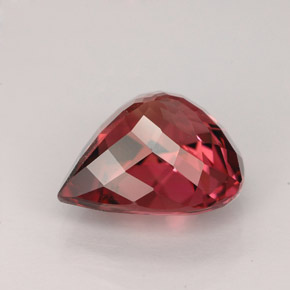 Tormalina naturale rosa da 4,53 ct, taglio a pera, VVS