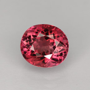 Tormalina naturale rosa da 2,43 ct, taglio ovale, VVS