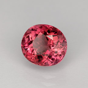 Tormalina naturale rosa da 2,43 ct, taglio ovale, VVS