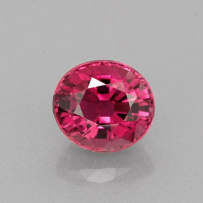 Tormalina naturale rosa da 0,89 ct, taglio ovale, VVS-VS