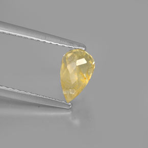 Tormalina naturale giallo da 1,00 ct, briolette, VS