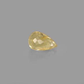 Tormalina naturale giallo da 1,00 ct, briolette, VS