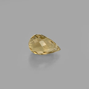 Tormalina naturale giallo da 0,94 ct, briolette, VS