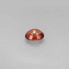Tormalina naturale arancione da 0,87 ct, taglio ovale, VVS