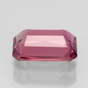 Tormalina naturale rosa da 2,55 ct, taglio smeraldo, VVS-VS