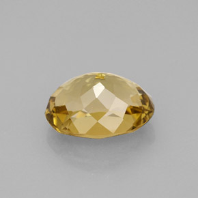 Tormalina naturale giallo da 2,83 ct, taglio ovale, VVS-VS