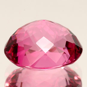 Tormalina naturale rosa da 3,32 ct, taglio ovale, VVS-VS