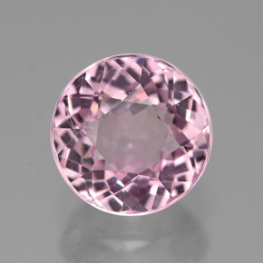 Tormalina naturale rosa da 3,50 ct, taglio rotondo, VVS-VS