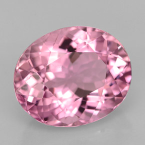 Tormalina naturale rosa da 5,10 ct, taglio ovale, VS