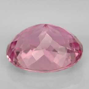 Tormalina naturale rosa da 5,10 ct, taglio ovale, VS