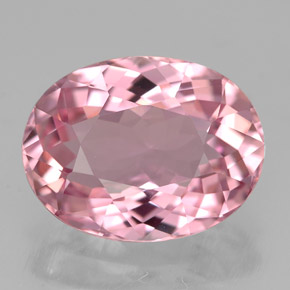 Tormalina naturale rosa da 3,49 ct, taglio ovale, VVS