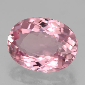 Tormalina naturale rosa da 3,49 ct, taglio ovale, VVS