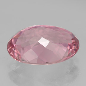 Tormalina naturale rosa da 3,49 ct, taglio ovale, VVS