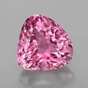 Tormalina naturale rosa da 4,47 ct, taglio a pera, VVS-VS