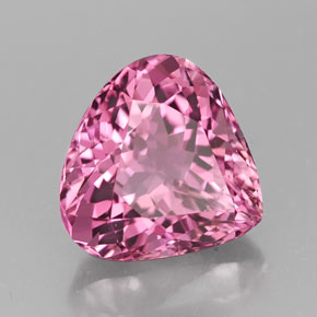 Tormalina naturale rosa da 4,47 ct, taglio a pera, VVS-VS