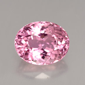 Tormalina naturale rosa da 3,57 ct, taglio ovale, VVS