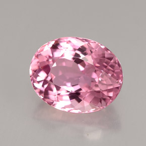 Tormalina naturale rosa da 3,57 ct, taglio ovale, VVS