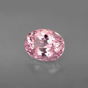Tormalina naturale rosa da 3,09 ct, taglio ovale, VVS-VS