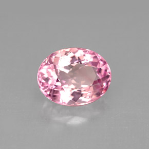 Tormalina naturale rosa da 2,65 ct, taglio ovale, VVS-VS
